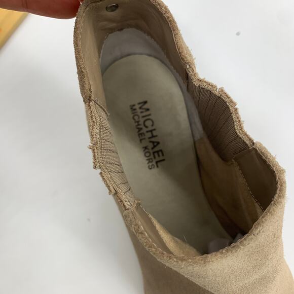 Michael Kors Suede Leather Boots Women Size 9M Ankle Bootie - Picture 8 of 14